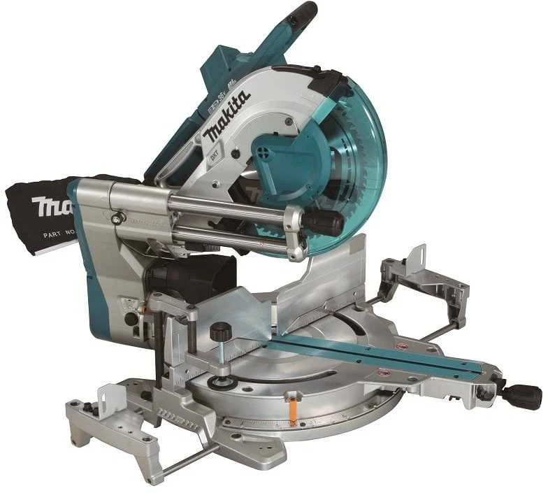 Makita DLS211ZU Akumuliatorinis pjovimo staklės 2x18 V, 305 mm, 107x363 mm, AWS (su AWS lustu), DXT, ADT, bešepetėlinis variklis, Be akumuliatorių ir kroviklio!