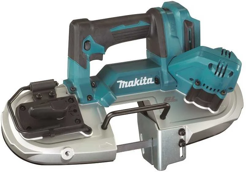 Makita DPB183Z Akumuliatorinis juostinis pjūklas, 66x66 mm,18V, aliuminio, Be akumuliatorių ir kroviklio!
