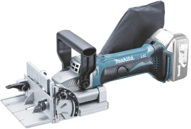 Akumuliatorinė sujungimų freza Makita DPJ180Z, 18 V Li-ion, Be akumuliatorių ir kroviklio