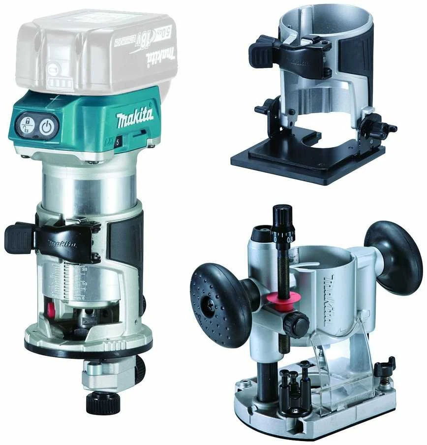 Makita DRT50ZJX2 frezavimo staklių komplektas su priedais