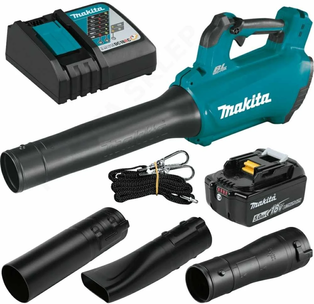 Makita DUB184RT Akumuliatorinis pūstuvas, 18 V, 1x 5.0Ah, DC18RC, Li-ion, BL variklis, 12.7m³/min