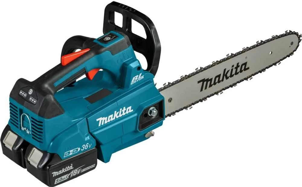 MAKITA grandininis pjūklas 2x18V DUC356PT2B 35cm 2x5,0Ah