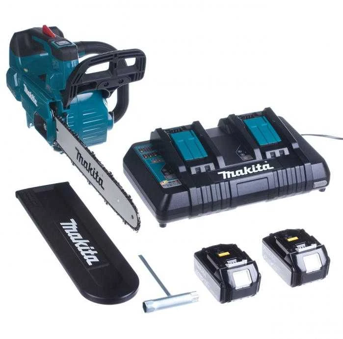 MAKITA grandininis pjūklas 2x18V DUC356PT2B 35cm 2x5,0Ah