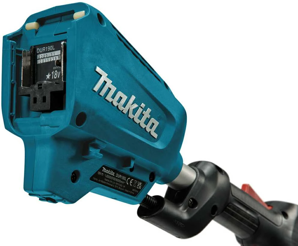 Makita DUR190LZX3 Akumuliatorinė žoliapjovė/trimeris, 18V Li-ion, BL-motor, 3-greičiai, 300mm, 3,2kg Be akumuliatorių ir kroviklio!