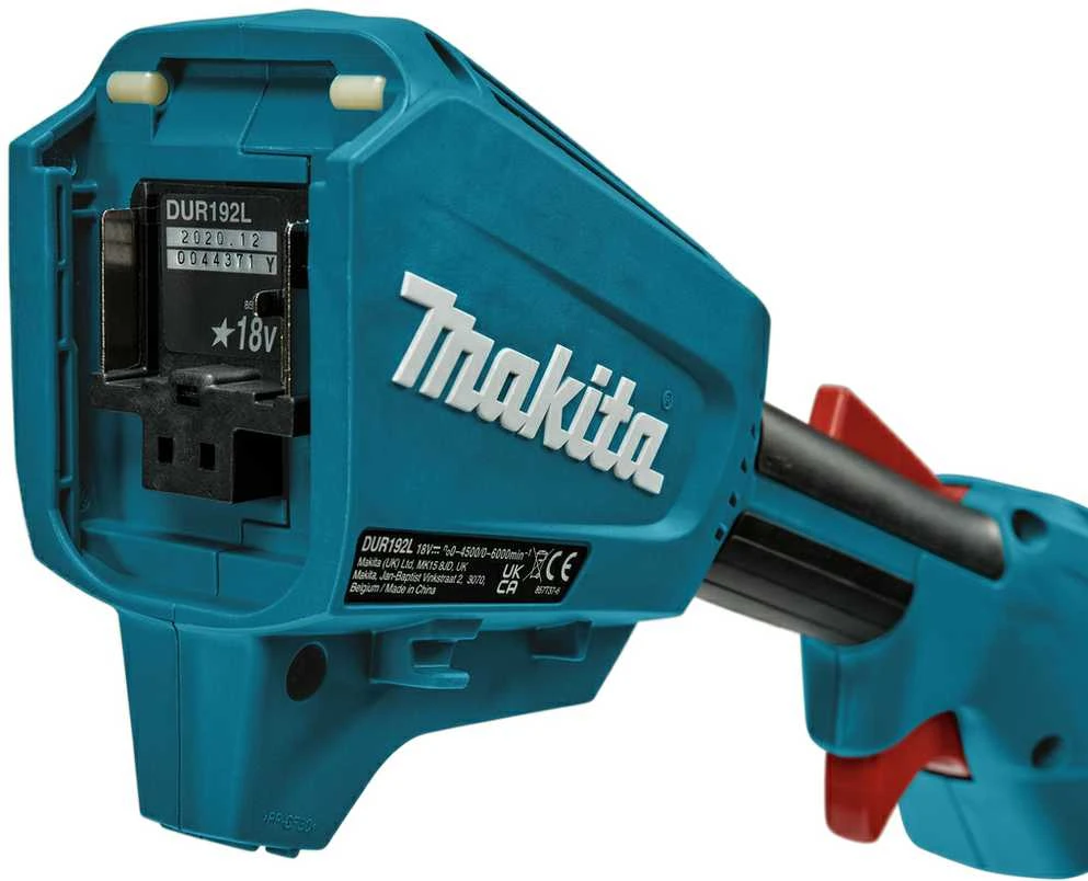 Makita DUR192LZ Akumuliatorinė žoliapjovė/trimeris, 18V, bešepetėlinis, 2-greičiai, 300mm, 460W, 3,4kg Be akumuliatorių ir kroviklio