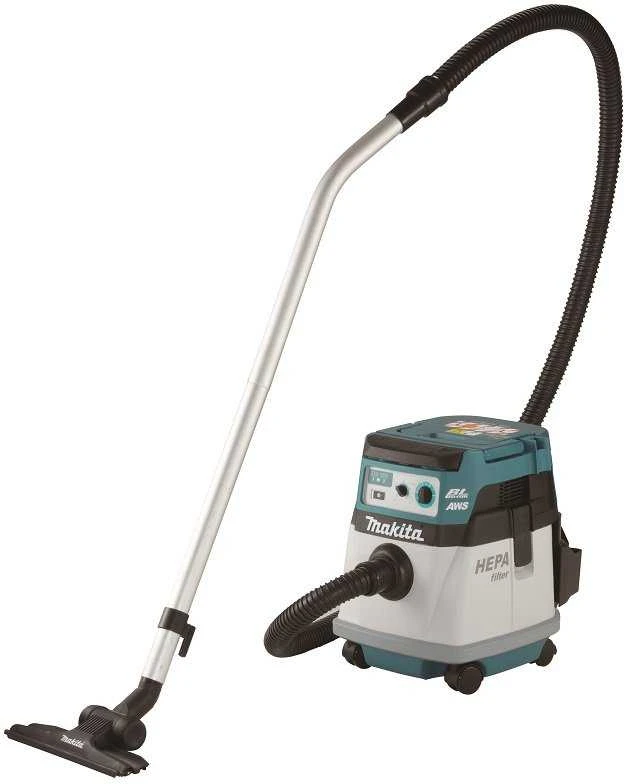 Makita DVC157LZX3 Akumuliatorinis dulkių siurblys 2x18 V Li-ion, HEPA; AWS; Be akumuliatorių ir kroviklio! RAMIOJE!