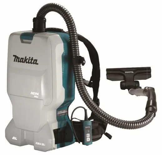 Makita DVC660Z Akumuliatorinis (kuprinė) dulkių siurblys 2x18 V Li-ion, komplektuojama be akumuliatorių ir kroviklio!