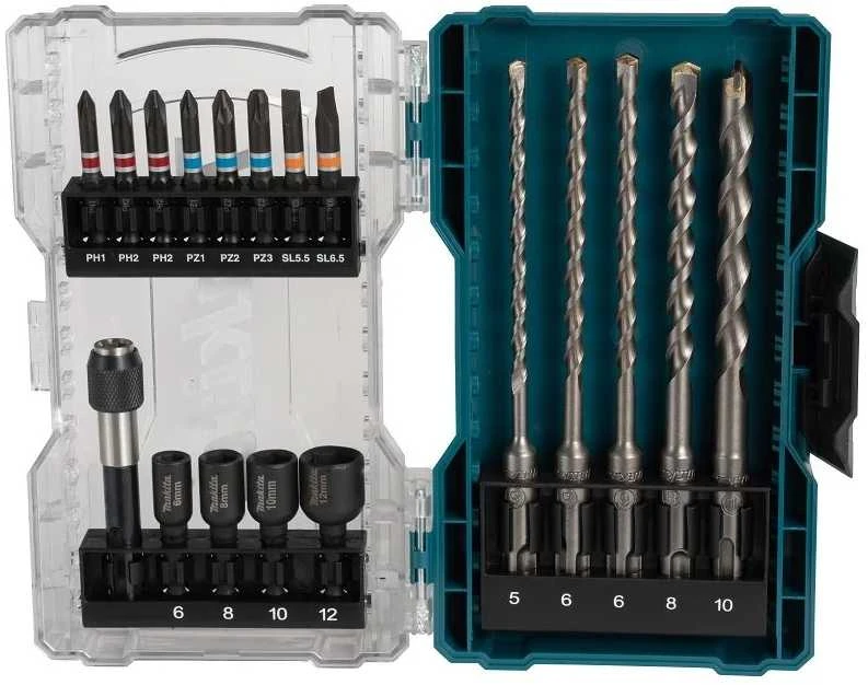 Grąžtas Makita E-07026 Sukimo antgalių komplektas 18 vnt.