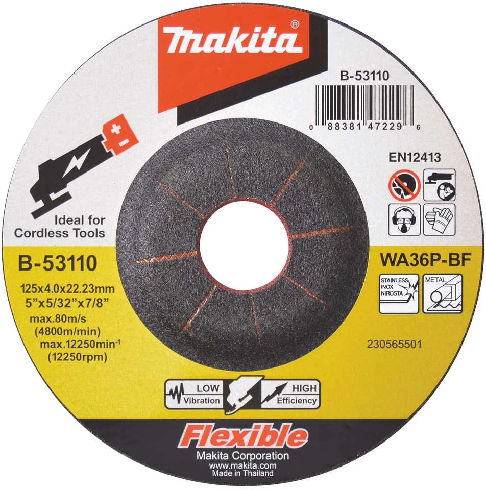 Makita Šlifavimo diskas 125X4 RST (INOX) B-53110