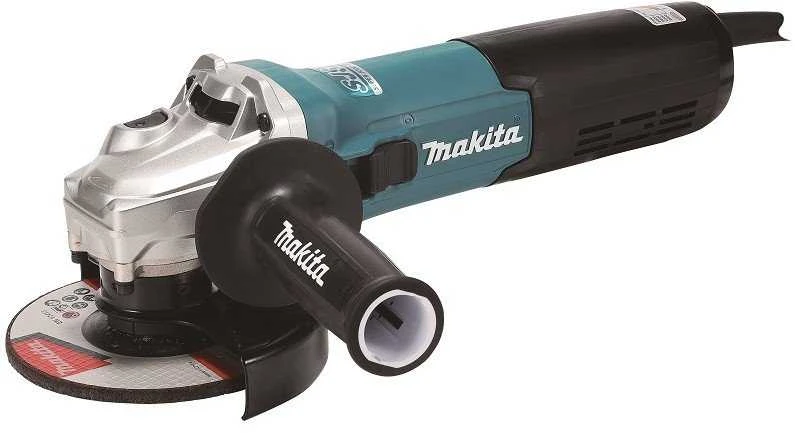 Makita GA5090X01 Kampinis šlifuoklis, 1900 W, 125 mm, SJS², AFT, 2800-11500 min-1, antivibracinė šoninė rankena