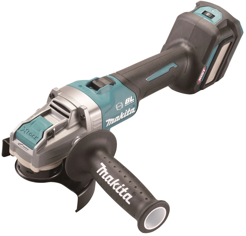 Makita GA041GZ Kampinis šlifuoklis XGT, 125MM, 0-8500RPM; bešepetėlinis variklis; elektrinis stabdys; AFT; AWS (be AWS lusto); reguliuojamas greitis 3,000 - 8,500RPM; X-LOCK; "Z" versija - komplektuojamas be akumuliatoriaus ir kroviklio