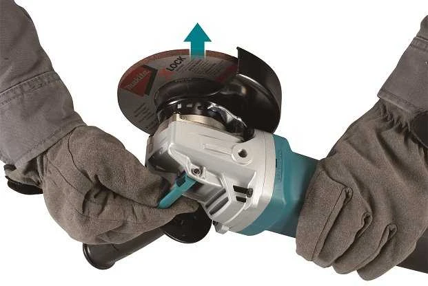 Makita GA5080RX02 Kampinis šlifuoklis 1400W, 125mm, X-LOCK, SJS, AVT