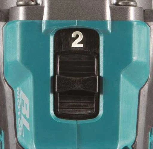 Makita HP001GM201 Smūginis Akumuliatorinis gręžtuvas-suktuvas XGT, 140/68NmNM, bešepetėlinis variklis, 13mm metalinis griebtuvas, 2X4,0Ah, greitasis kroviklis; MAKPAC lagaminas