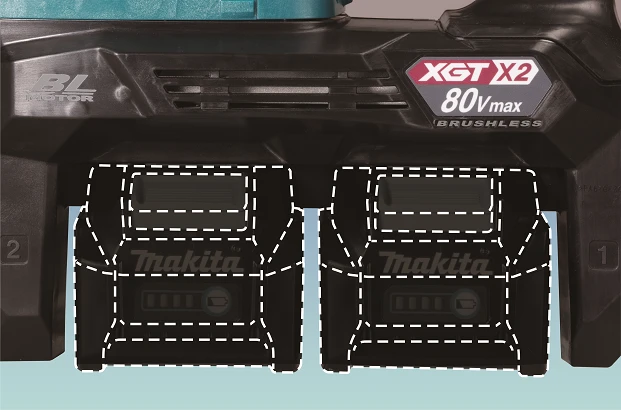 Makita HR006GZ Perforatorius XGT, 40V MAX x2 (80V MAX), SDS-MAX, 21,4 J, 52mm; 12,9kg, bešepetėlinis variklis, AVT, AFT, AWS (be AWS lusto); XPT; "Z" versija - komplektuojamas be akumuliatoriaus ir kroviklio