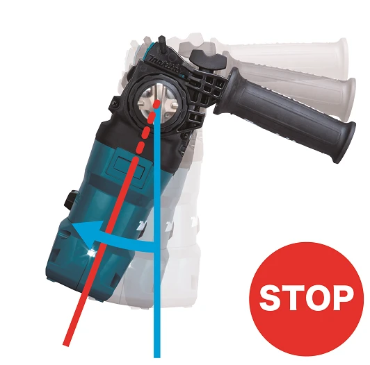 akumuliatorinė gręžtuvas su podkrzesami SDS+, 40V max XGT, Makita [HR008GZ06] Li-Ion, AWS, Bluetooth