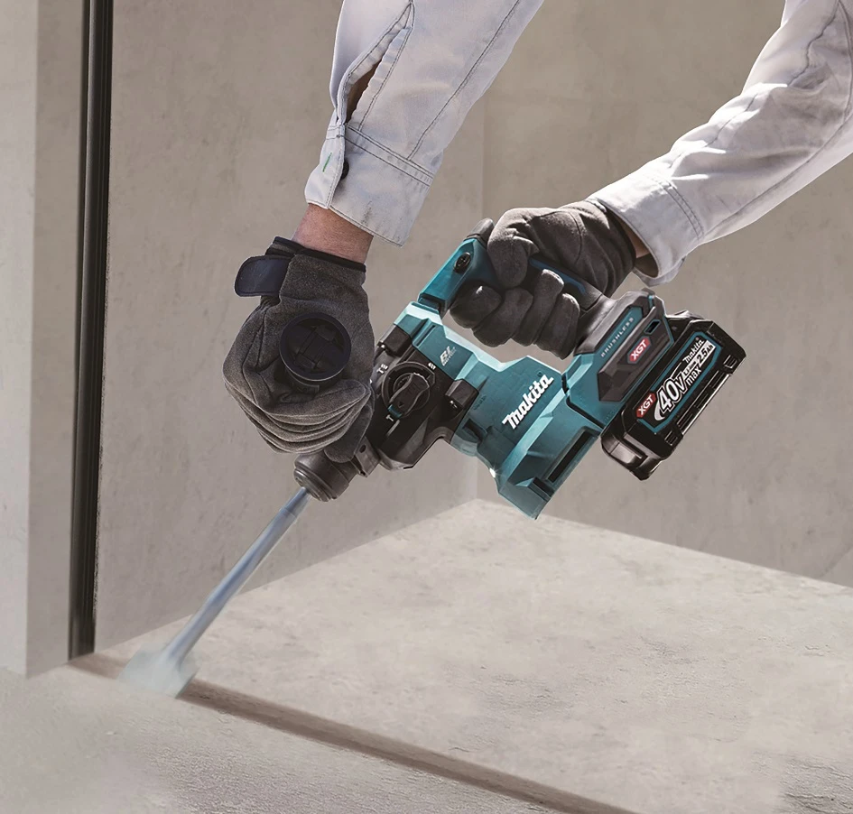 Makita HR010GZ Perforatorius XGT, 2,1 J, 20mm; 2,8kg, bešepetėlinis variklis, AWS (be AWS lusto), AVT; XPT; "Z" versija - komplektuojamas be akumuliatoriaus ir kroviklio