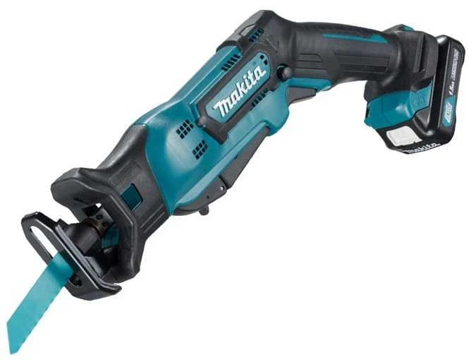 Akumuliatorinis tiesinis pjūklas Makita JR103DSAE; 10,8 V; 2x2,0 Ah akum.