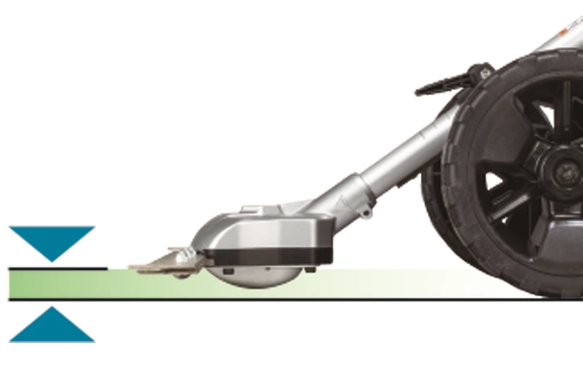 Akumuliatorinės žolės žirklės su važiuokle MAKITA 40V MAX XGT 500mm