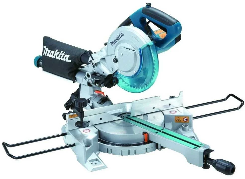 Makita LS0815FLN Pjovimo staklės, 65x305 mm,diskas: 216x30 mm, 1400 W, darbinis šviesos diodas&laserinis žymeklis, 14,1kg