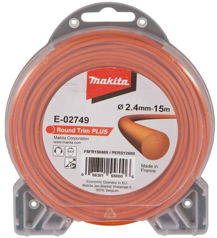 Makita Trimeriai 2,4mm/15m apvalus valas E-02749