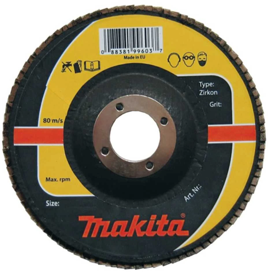 sklendės diskas, 125/22,23 mm, K60, ZIRKON, Makita [P-65501]