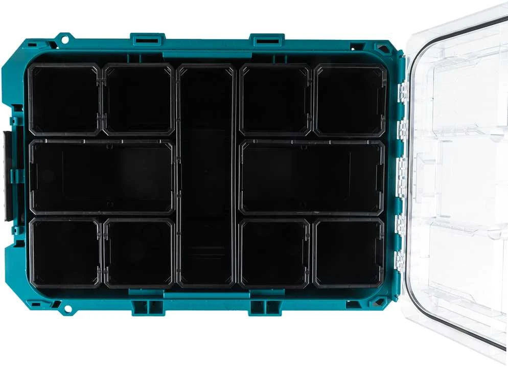 Makita Gili vidutinio dydžio smulkių priedų dėžė P-91045 18,4 L, 387 × 562 × 163 mm