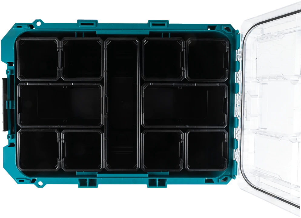 Makita Gili vidutinio dydžio smulkių priedų dėžė P-91045 18,4 L, 387 × 562 × 163 mm