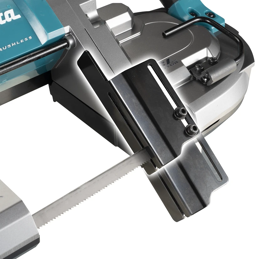 Makita PB002GZ Akumuliatorinis juostinis pjūklas XGT, 127x127 mm, bešepetėlinis variklis, XPT, Be akumuliatorių ir kroviklio!
