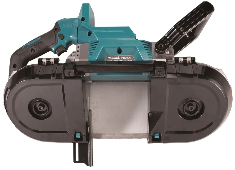 Makita PB002GZ Akumuliatorinis juostinis pjūklas XGT, 127x127 mm, bešepetėlinis variklis, XPT, Be akumuliatorių ir kroviklio!