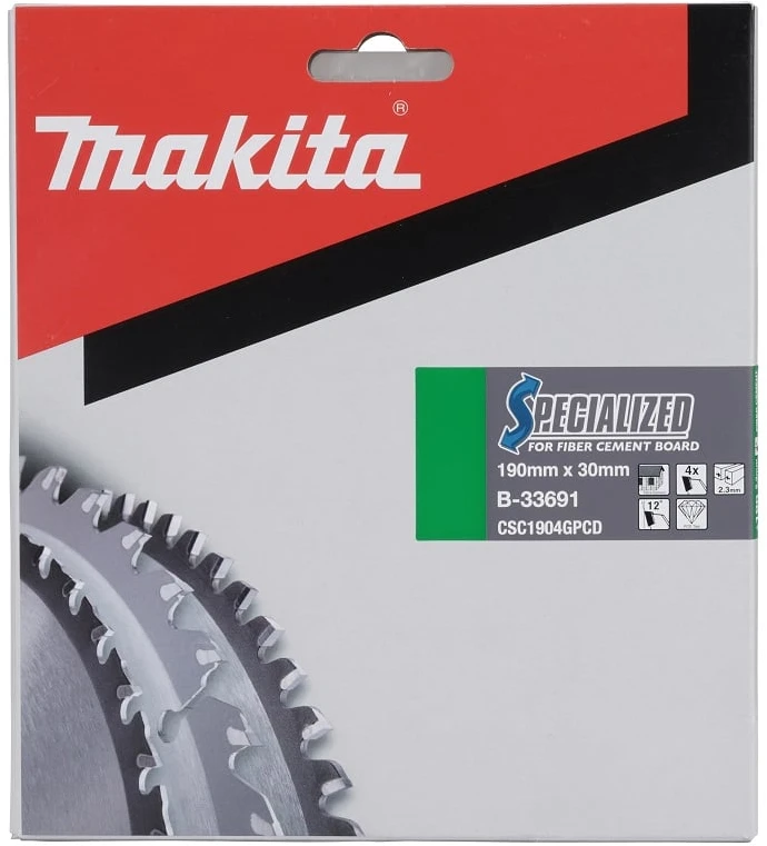 Makita MAKITA PIŁA TARCZOWA 190x30x 4z SPECJALIZED FIBER CEMENT WŁÓKNISTY