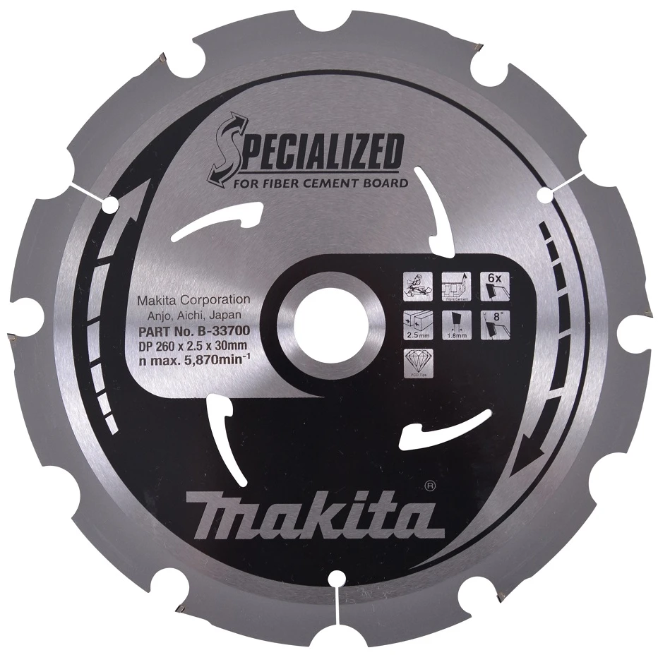 Makita MAKITA PIŁA TARCZOWA 260x30x6z SPECJALIZED