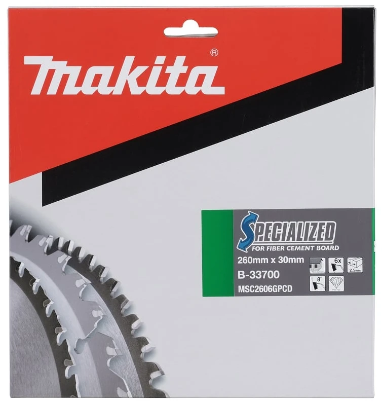 Makita MAKITA PIŁA TARCZOWA 260x30x6z SPECJALIZED