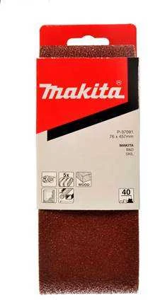 Makita Šlifavimo juosta 76x457 K120(5Vnt.) 9910 9911 P-37138