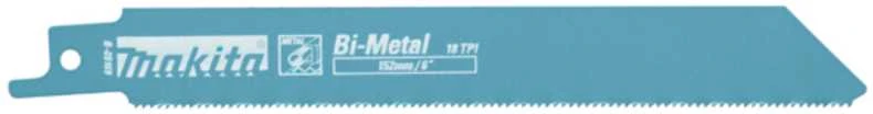 Makita Tiesinio pjūklo pjūkleliai BIM 152x0,9 (18tpi),, 5Vnt., Metalui B-05169