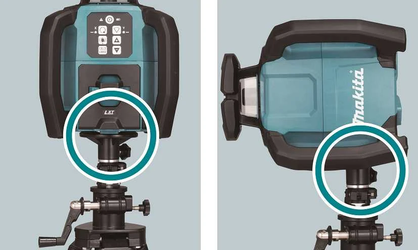 Makita SKR001Z Rotacinis lazerinis nivelyras XGT/LXT/CXT, 800m, IP67, (žalios spalvos lazeris)