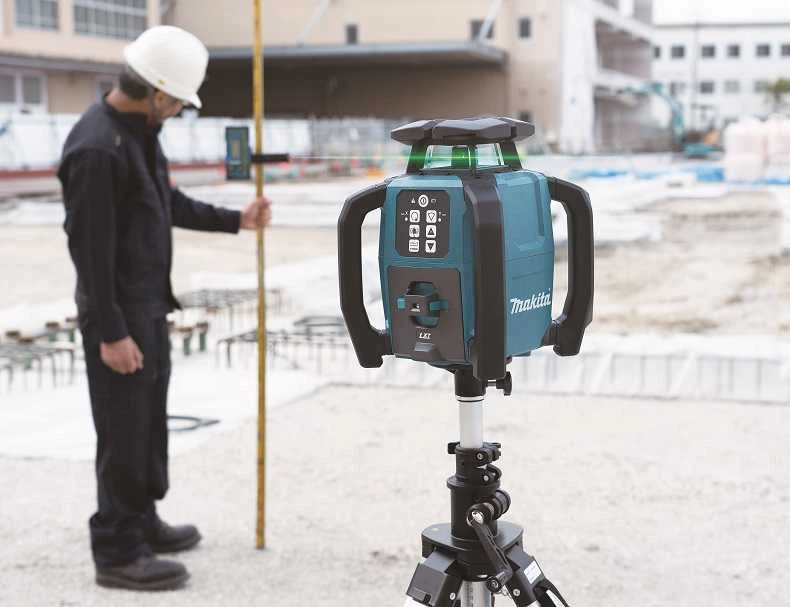 Makita SKR001Z Rotacinis lazerinis nivelyras XGT/LXT/CXT, 800m, IP67, (žalios spalvos lazeris)