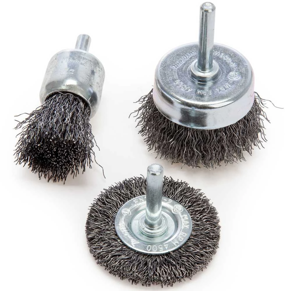 Makita Vielinių šepečių komplektas (3vnt.) gręžtuvams D-66070