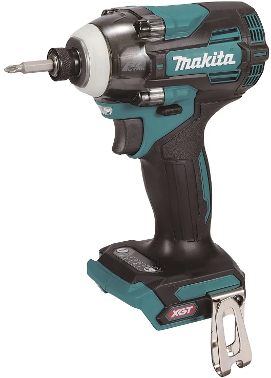 Makita TD004GZ Smūginis suktuvas XGT, 1/4", 230Nm, bešepetėlinis variklis, "Z" versija - komplektuojamas be akumuliatoriaus ir kroviklio