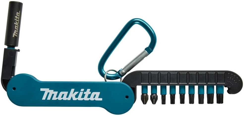 10 dalių sukimo antgalių rinkinys MAKITA Impact Juodas Torsion E-15811