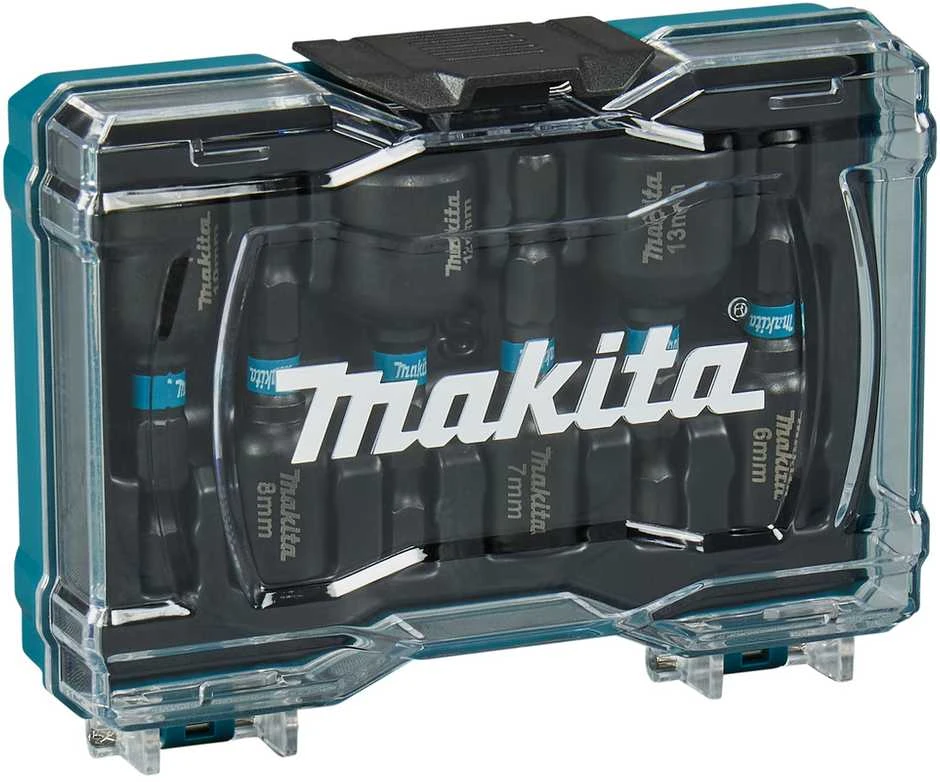 Makita IMPACT Juodas komplektas 6vnt. 1/4"(6, 7, 8, 9, 10, 12 ja 13 mm) E-15768