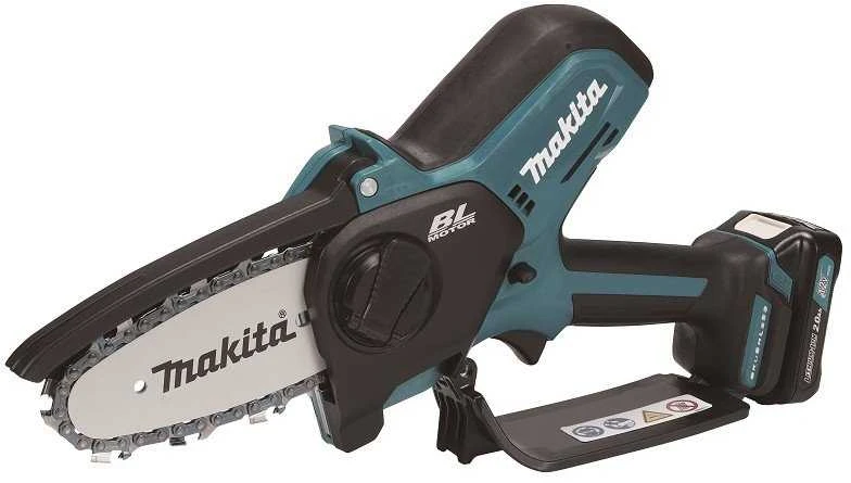Šakų genėjimo grandininis pjūklas Makita UC100DWA01; 12 V; 1x2,0 Ah akum.; 10 cm juosta