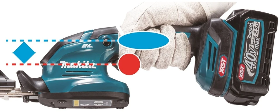Akumuliatorinės gyvatvorių žirklės MAKITA UH023G 40V MAX XGT (Pažeista pakuotė)