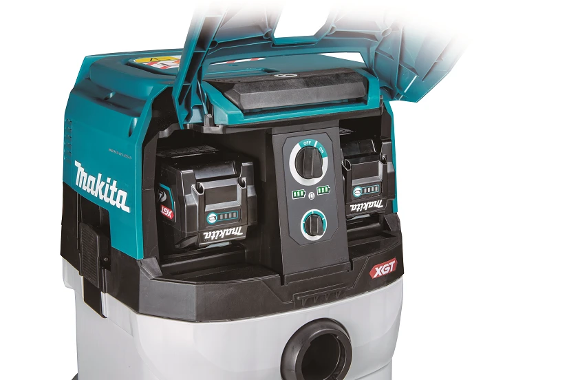 Makita VC004GLZ01 Akumuliatorinis XGT dulkių siurblys, 2X40V, 40Vmax, AWS. Komplektuojamas be akumuliatorių ir kroviklio.