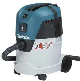 MAKITA Dulkių siurblys VC2512L 1000W 25L, su elektros lizdu, pusiau automatinis filtro valymas