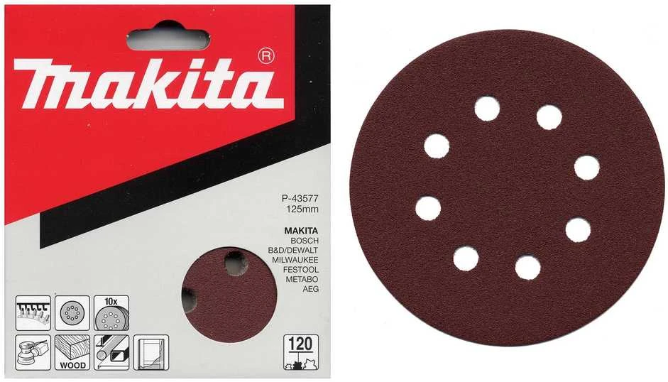 Makita Šlifavimo popierius 125MM K40 (10Vnt.) BO5021 P-43533