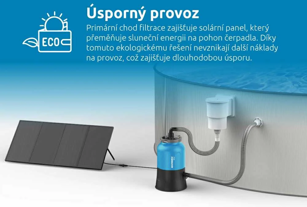 Nezatříděno „Marimex“ baseino filtravimo sistema „ProStar Solar 3“ (10604350)