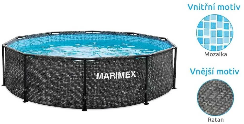Marimex Florida karkasinis baseinas su ratano imitacija