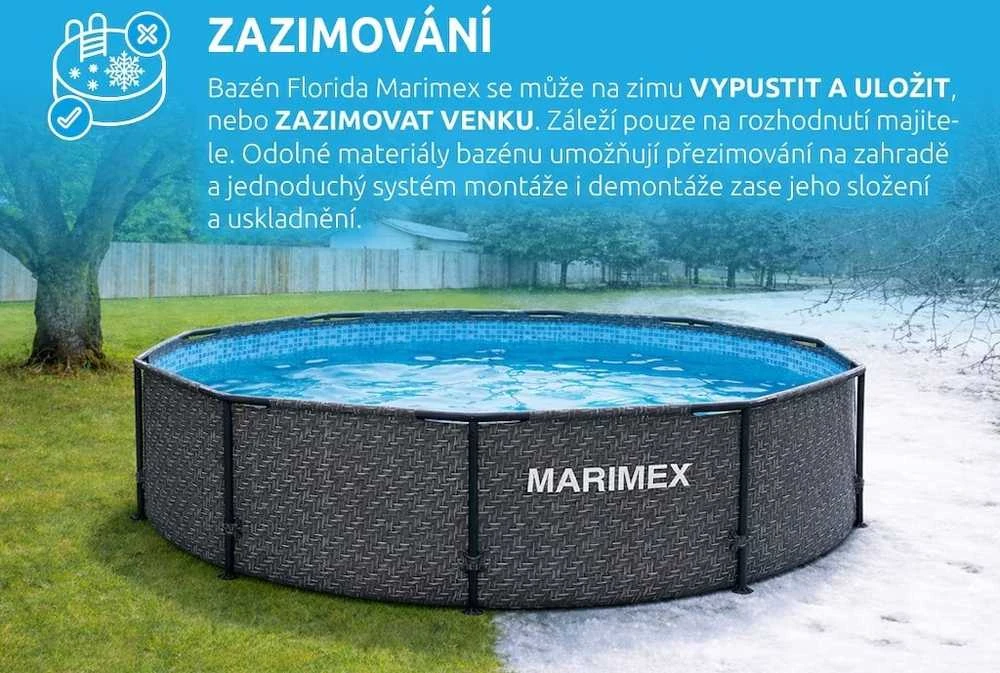 Marimex Florida rotango rašto baseinas žiemos sąlygomis