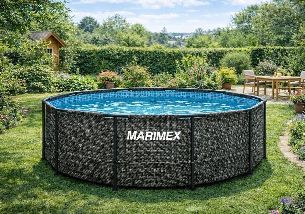 Marimex Florida baseinas su rotango imitacija