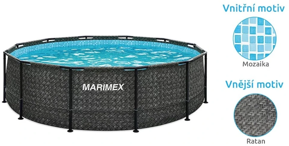 Marimex baseinas Florida 3,66 x 0,99 m RATAN be priedų.